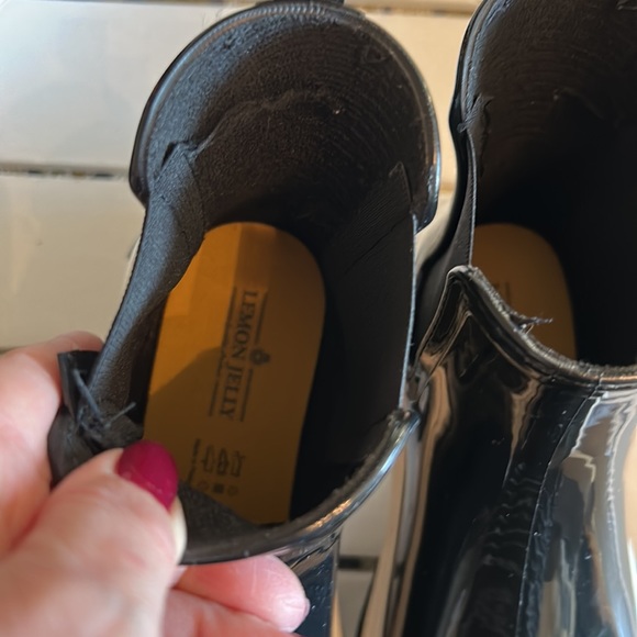 LEMON JELLY black and white rain boots size 36 (US 6) - Picture 12 of 13
